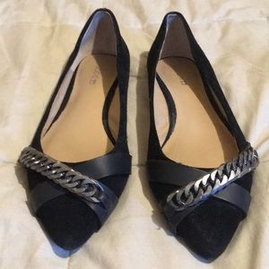 Joe’s 55 Black Pointed Toe Flats